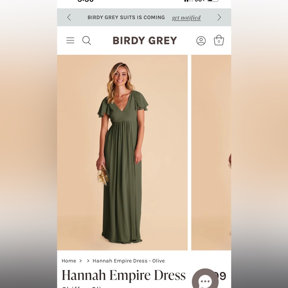 Birdy Grey Hannah Dress in Olive color